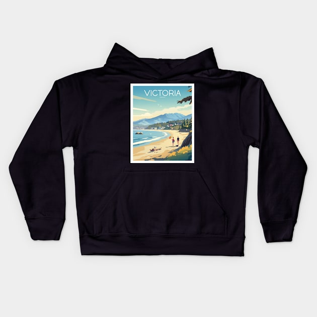 VICTORIA Kids Hoodie by MarkedArtPrints